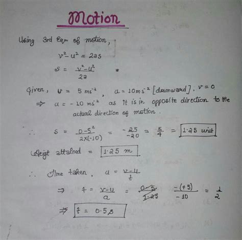 A stone is thrown in a vertically upward direction with a velocity of ...