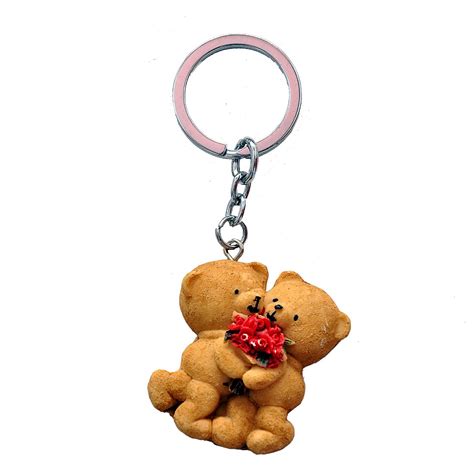Ssvt Cute Teddy Pair Key Chain : Amazon.in: Fashion