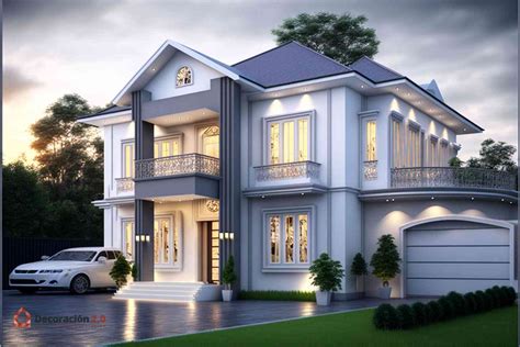 Impresionantes diseños de casas de 2 pisos y estilo moderno