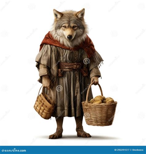Photorealistic Rendering of a Wolf in Traditional Bavarian Clothing ...
