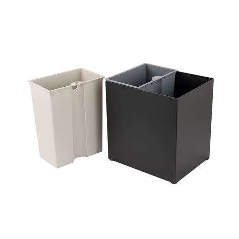 7L+7L Rectangle Trash can with 2 Plastic Inner Bin for hotel from China ...