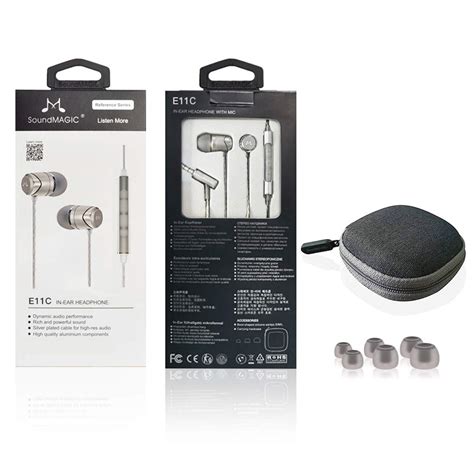 SoundMAGIC E11C Wired in Ear Headset with Mic (Grey)– Unboxify