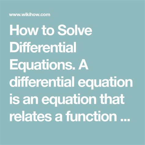 How to Solve Differential Equations Using Symbolab 的图像结果