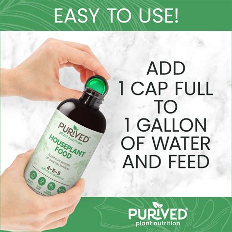 Purived 16oz All-Purpose Liquid HousePlant Fertilizer Makes 50 Gallons