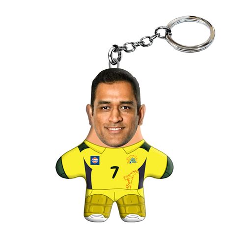 M.S Dhoni Mini Me Keychain | Personalized Cricket Gift – THUNDER BUDDY®
