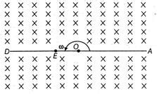 If a conducting rod of length 4l is rotated about at point O in a ...
