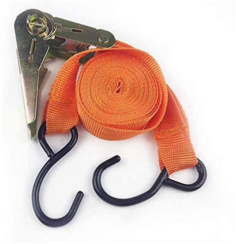 VENJA (LABEL) Ratchet Tie Down Cargo Strap,25Mm X 4.6M Polyester Double ...