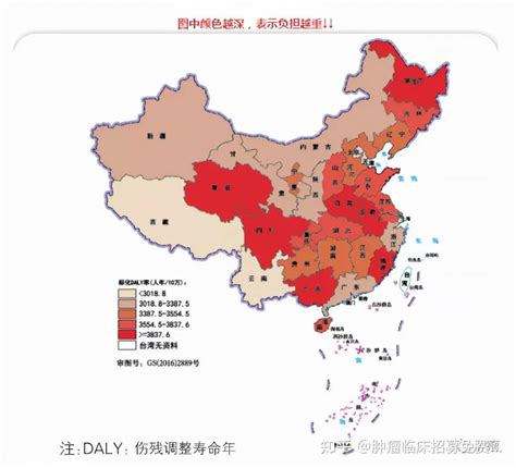 中国癌症分布地图，各省的高发病种有哪些