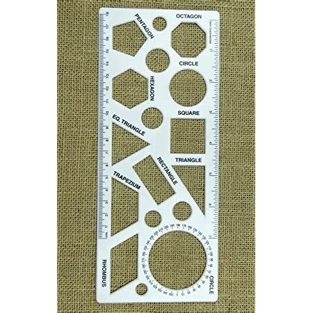 FIRST CLICK Shapes Stencil for Drawing Shapes Stencils for Kids ...