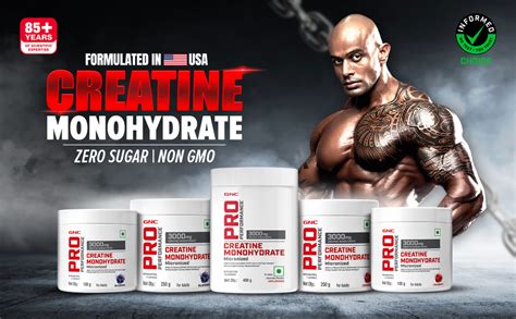 GNC Pro Performance Creatine Monohydrate with Black Shaker - 3000mg ...