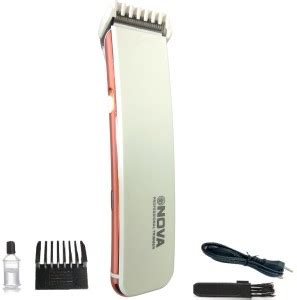 NOVA NS-7 WHT Rechargeable Professional Hair Trimmer 45 min Runtime 4 ...