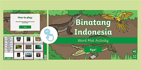 Indonesian Animals Interactive Labelling Activity