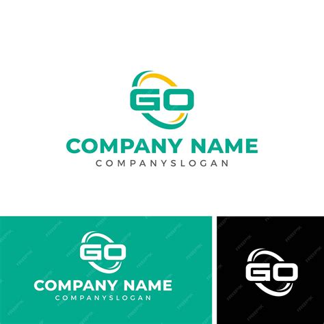 Premium Vector | Go circle shape logo design