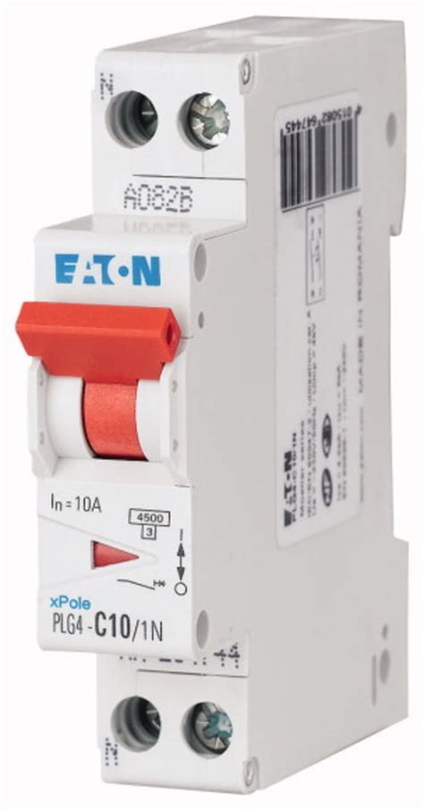 264701 PLG4-B10/1N Eaton | Eaton Plexo PLG4 Miniature Circuit Breaker ...