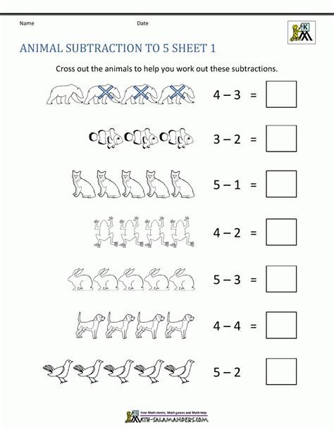 Math Subtraction Worksheets 的图像结果