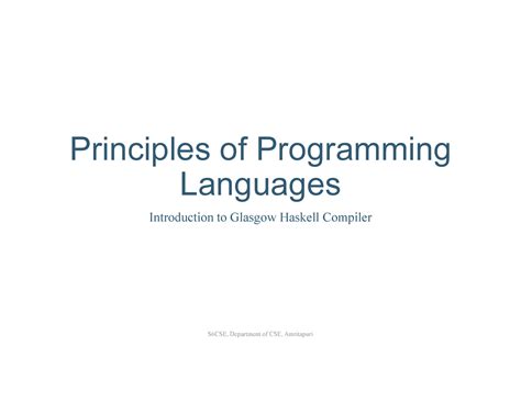 Introduction to Glasgow Haskell Compiler(GHC) - Principles of ...