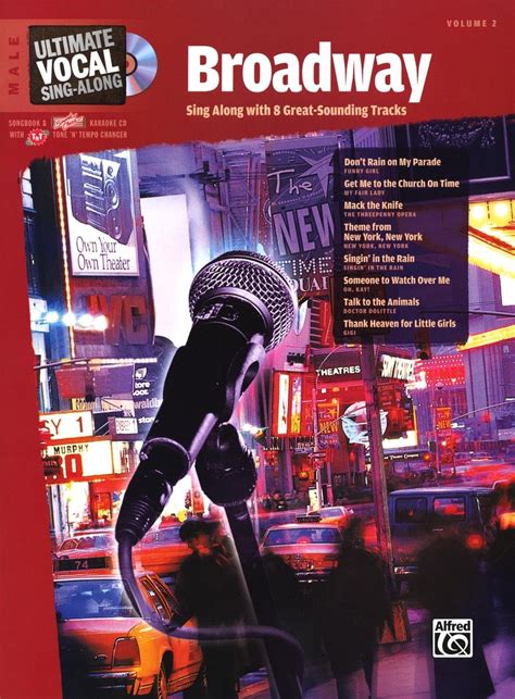 Buy Broadway: Male Vocal Sing Along with 8 Great-Sounding Tracks Book ...