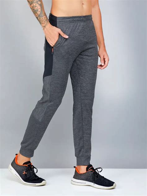 Men Slim Fit Trackpants with Techno Dry