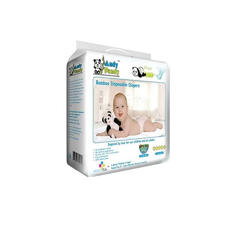 Eco Friendly Premium Bamboo Disposable Diapers by Andy Pandy - XL - for ...