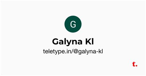 Galyna Kl — Teletype