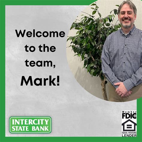 Intercity State Bank on LinkedIn: Please join us in welcoming Mark ...