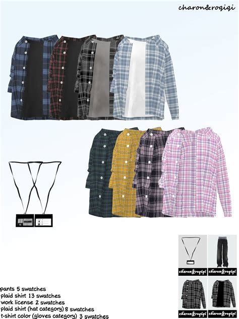 [charon&roqiqi]plaid shirt - Gallery - The Sims 4 Create a Sim - CurseForge