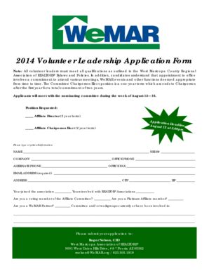 Fillable Online wemar AffiliateApplication2014.pub - wemar Fax Email ...