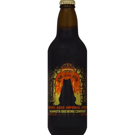 Mammoth Brewing Company Stout, Barrel-Aged Imperial, Lair of the Bear ...