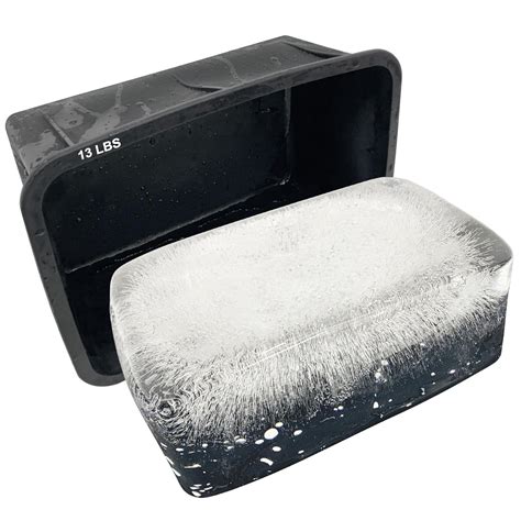 Buy Extra Large Ice Block Mold - 13lbs Giant Ice Bricks Tray - Reusable ...