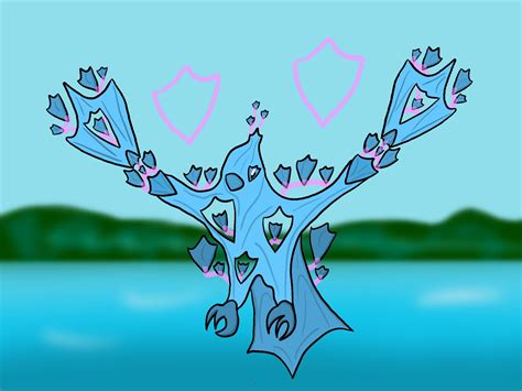 Water/Psychic Fakemon I made called Psydrop, along with it’s megas : r ...