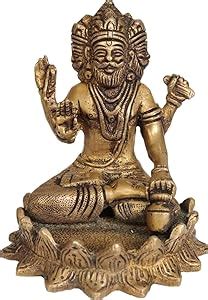 Buy The Himalayan Collections HC- Astadhatu Mix Brass Made Lord Brahma ...