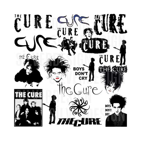 The Cure Svg Clipart Bundle, Rock Bands Svg, Music Svg, Robert Smith ...