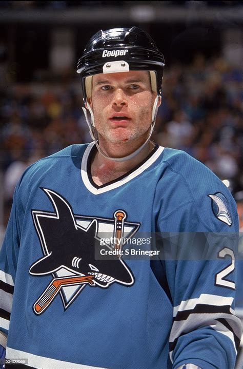Canadian professional hockey player Jim Kyte of the San Jose Sharks ...