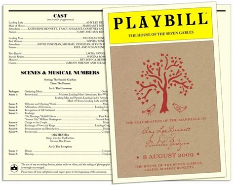 Theater Program Template 的图像结果