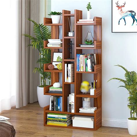 OrderWood Sheesham Wood Free Standing Book Shelf | Multipurpose ...