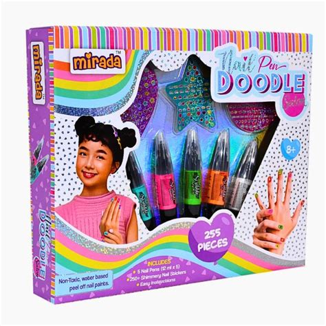 Mirada Doodle Nail Pen Salon Nail Art Kit for Girls – Juplay World