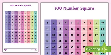 👉 Pastel Hundred Square - Maths - Twinkl