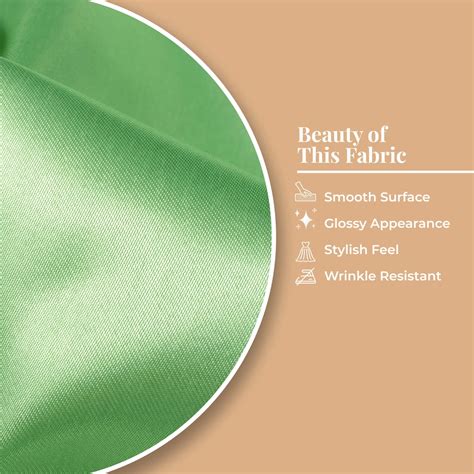 Mint Green Plain Neon Ultra Satin Fabric – Fabcurate