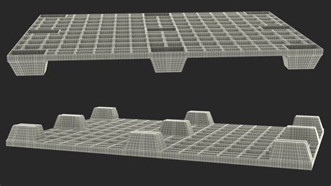 Floor Stacking Plastic Pallet 3D model | 3D Molier International