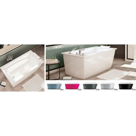 Maax 105571-000-001 Optik 60" Free Standing Acrylic Soaking Tub with ...