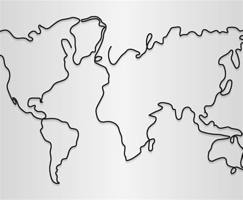 Image result for Basic World Map Outline