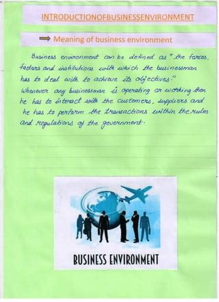 Image result for Business Environment Project Class 12