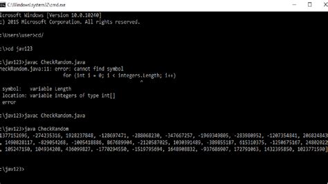 How to Create Random Numbers in an Array Java 的图像结果