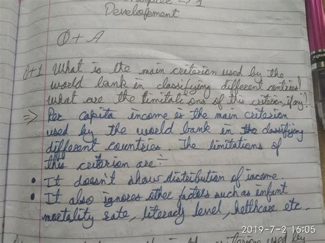What is the main criterion used by world bank in classifying different ...