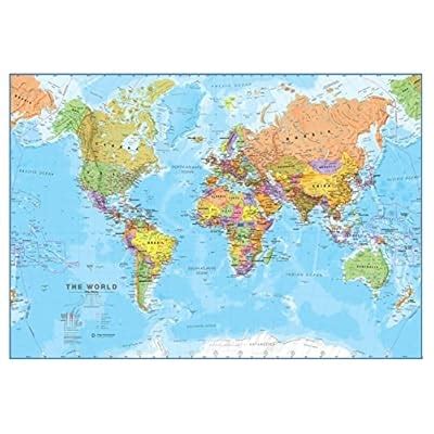 MapsInternational Maps International World Wall Map - Map of The World ...