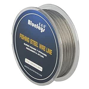 100 Metres 17 Pound 0.38mm Fishing Stee Wire Nylon Coated 1x7 Stainless ...