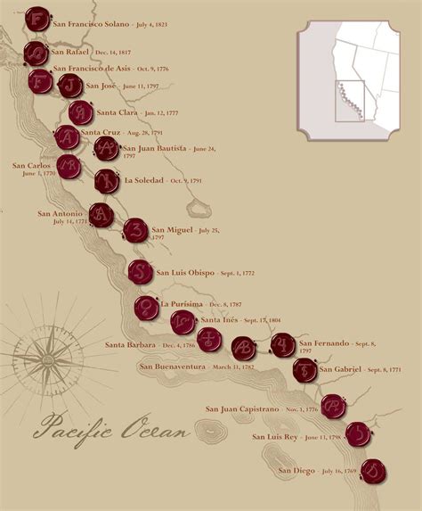 California Missions Map: Where to Find Them