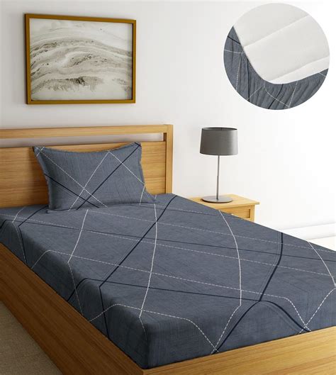 Buy NHD HOME Premium Microfiber Elastic Fitted Bedsheets with 1 King ...