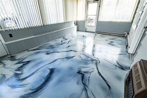 Wilkes Barre, PA Epoxy Metallic Sunroom Floor - Epoxy Floor Experts