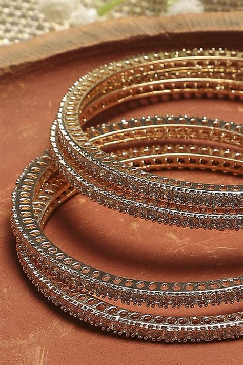 Buy White Alloy Bangle Online at Biba India